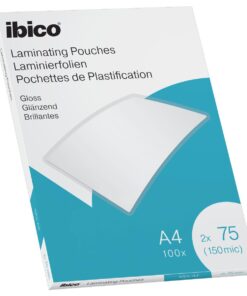 IBICO 100 ETUIS A4 75 MICRONS ETUIS A PLASTIFIER