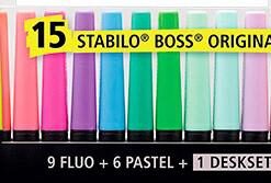 STABILO BOSS ORIGINAL SET 15P DESKSET 15 PIECES