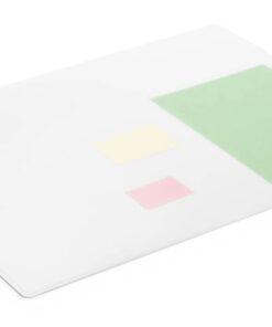 SOUS MAIN TRANSPARENT 65X50CM BORDS ARRONDIS PP ANTIREFLET - ANTIDERAPANT