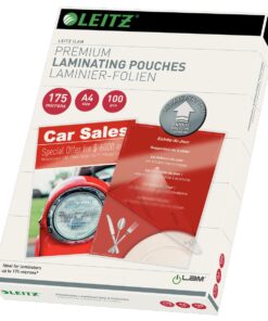 LEITZ 100 ETUIS A4 175 MICRONS ETUIS A PLASTIFIER