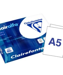 PAPIER CLAIREFONT A5 80GR 500F PAPIER BLANC FSC CLAIREFONTAINE - 210 x 148