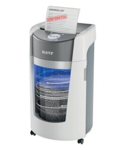 DESTRUCTEUR LEITZ IQ OPTIMAX HAUTE SECURITE P5 - 10FLLES A4 A LA FOIS EN MICRO CONFETTIS