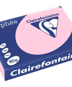 TROPHEE A4 80G ROSE PAPIER CLAIRFONTAINE RAME DE 500 FEUILLES