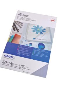 COUVERTURE HICLEAR A3 200 MICRONS ULTRA TRANSPARENT GBC