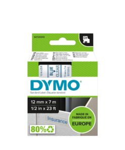 DYMO D1 12MM 7M BLEU/TRANSP - ETIQUETTE DYMO - RECHARGE 45011