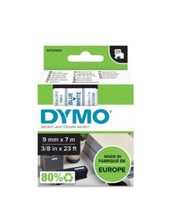 DYMO D1 9MM 7M BLEU/BLANC - ETIQUETTE DYMO - RECHARGE 40914
