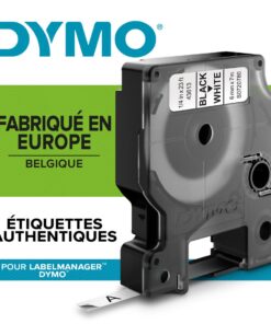 DYMO D1 6MM 7M NOIR/BLANC - ETIQUETTE DYMO - RECHARGE