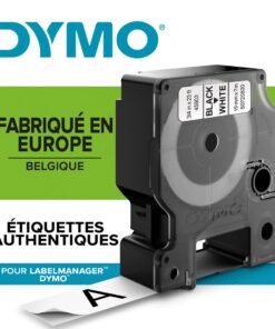 DYMO D1 19MM 7M NOIR/BLANC - ETIQUETTE DYMO - RECHARGE  45803