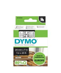 DYMO D1 24MM 7M NOIR/BLANC - ETIQUETTE DYMO - RECHARGE 53713