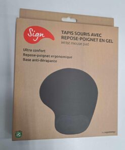 TAPIS SOURIS GEL SIGN AVEC REPOSE POIGNET EN GEL