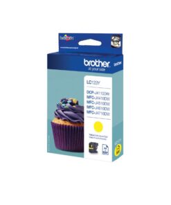 BROTHER CARTOUCHE LC123Y JAUNE - LC 123Y - LC-123Y