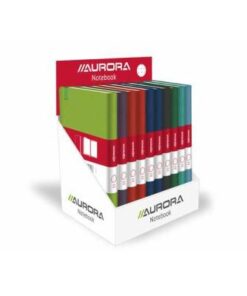 BLOC NOTES LIGNE 192P 140X215 A5 COUVERTURE ASS SOFT TOUCH FERMETURE ELASTIQUE AURORA