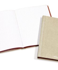 CARNET TOILE GRISE 14X22 384P Q5 - AURORA