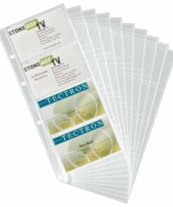RECHARGES 10 POCHETTES CDV = 80 CARTES DE VISITE POUR VISIFIX 240301