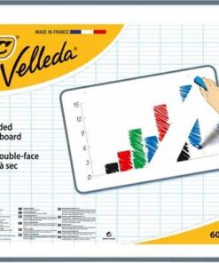 VELLEDA TABLEAU BLANC 90x60CM DOUBLE FACE - NON MAGNETIQUE PAS LIVRABLE PAR TRANSPORTEUR
