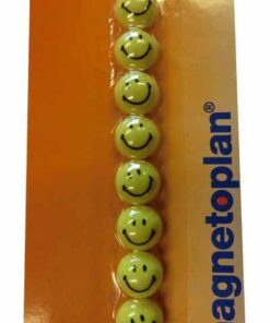 AIMANTS SMILEY 8X 20MM