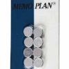 AIMANT 15MM ARGENT PAR 8 ROND