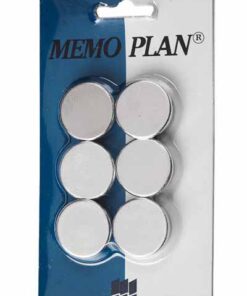 AIMANT 25MM ARGENT PAR 6 ROND