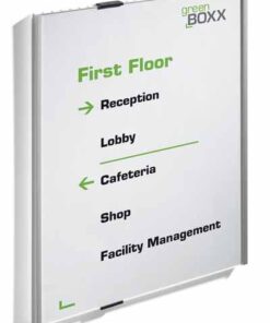 INFO SIGN 297X420MM A3 DURABLE PLAQUE PORTE ALU+ACRYL TRANSP FIXATION VIS-COLLE-DOUBLE FACE