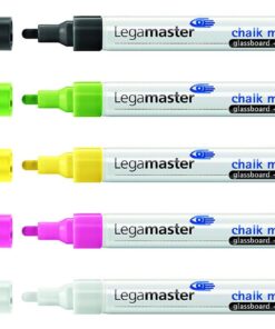 ETUI 5 MARQUEURS CRAIE LEGA CRAIE LIQUIDE SUR VERRE EFFACABLE A SEC