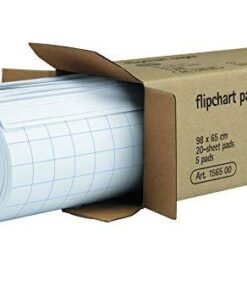 LEGA 5 BLOCS 20 FEUILLES Q5 CHEVALET - FLIPCHART - TABLEAU RECHARGE PAPIER 80GR QUADRILLE