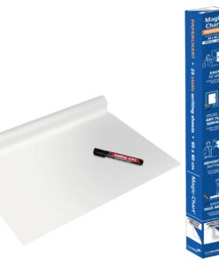 MAGIC-CHART PAPERCHART 25 FEUILLES 60X80CM SIMILAIRE A DU PAPIER - MARQUEUR INCL.