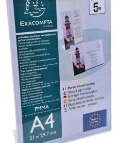 PORTE COPIE A4 EXACOMPTA INCLINE / 1 FEUILLE PRESENTOIR ACRYLIQUE PLEXY