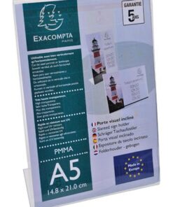 PORTE COPIE A5 EXACOMPTA INCLINE / 1 FEUILLE PRESENTOIR ACRYLIQUE PLEXY