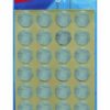 APLI 112 GOMMETTES 15MM ARGENT ETIQUETTES RONDES COLLAGE PERMANENT