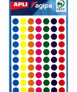 APLI 385 GOMMETTES 8MM ASS RONDE - ETIQUETTE ADHESIVE
