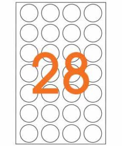 APLI GOMMETTES BLANCHES 15MM 196 ETIQUETTES PAR POCHETTE COLLAGE PERMANENT
