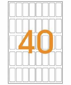 APLI ETIQUETTES BLANCHE 8X20MM  280 ETIQUETTES PAR POCHETTE COLLAGE PERMANENT