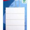 AGIPA ETQUET BLANC 19X62MM 35 ETIQUETTES PAR POCHETTE COLLAGE PERMANENT