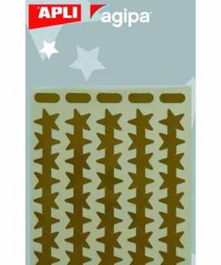 APLI 135 ETOILES OR 80X120 RONDE ETIQUETTE ADHESIVE