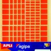 APLI 1440 GOMMETTES RECTANGLE ETIQUETTE RECTANGULAIRES COULEURS ASSORTIES