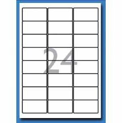 DECADRY 24 ETIQ/PAGE 63.5X33.9 ETIQUETTES IMPRIMANTES