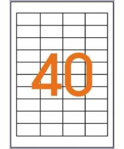 DECADRY 40 ETIQ/PAGE 48.5X25.4 ETIQUETTES IMPRIMANTES