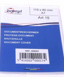 ETUI BRONYL 110X80MM - A7 DIN A7 - 180 MICRONS ETUI DE PROTECTION