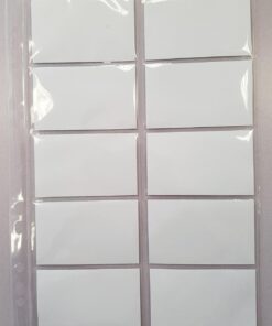 POCHETTE A4 PP 10 DIV P/10 10 POCHETTES PERFOREES A4 POUR 200 CARTES VISITE 120 MIC