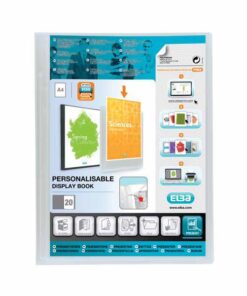 FARDE 40 VUES POLYVISION TRANS FARDE  ELBA PLASTIQUE A4 20 POCHETTES INCOLORE