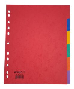 INTERCALAIRE CARTON XL 6P BRON YL - CARTON LYON -3/10 BRONYL 6 POSITIONS "MAXI
