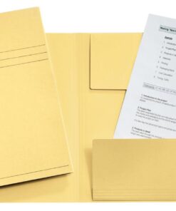 FARDES 3 RABATS 275G JAUNE P50 ESSELTE FOLIO  24X35