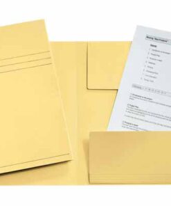FARDES 3 RABATS 275G JAUNE P50 ESSELTE A4 24X32