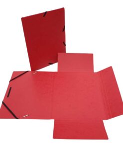 FARDE RABAT CARTON A5 ROUGE ELASTIQUES