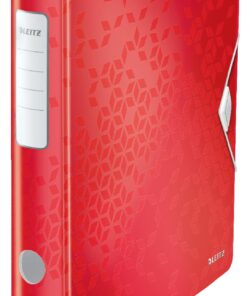 CLASSEUR WOW ROUGE 65MM CLASSEUR A LEVIER LEITZ ACTIVE