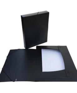 BOITE BRONYL DOS 4CM NOIR 8/10 - 245X325MM - PP BOITE DE RANGEMENT