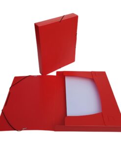 BOITE BRONYL DOS 4CM ROUGE 8/10 - 245X325MM - PP BOITE DE RANGEMENT
