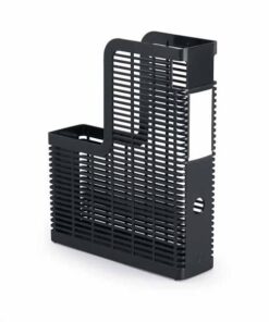 PORTE REVUES ANTHRACITE DURABLE - POUR RANGEMENT CATALOGUES ET BROCHURES A4