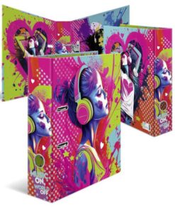 CLASSEUR HERMA MUSIC GIRL CLASSEUR LEVIER DOS 8CM
