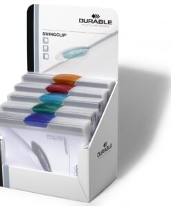DISPLAY 30 FARDES SWINGCLIP 5 COULEURS FUN - FARDE TRANSP CLIP COUL FUN